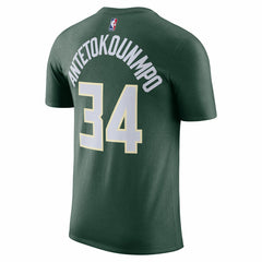 Nike Giannis Antetokounmpo Milwaukee Bucks Icon 2022/23 Name & Number T-Shirt
