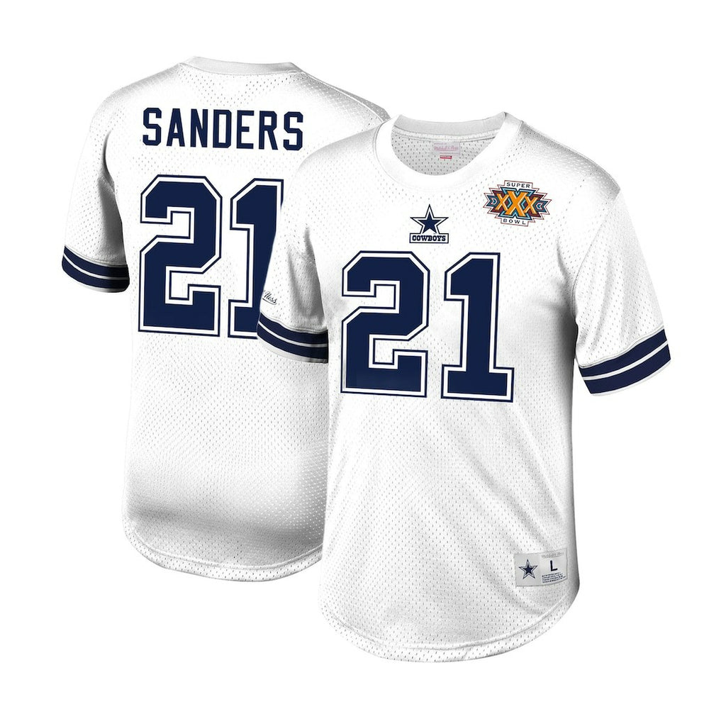 Deion Sanders Retired Player Name & Number Mesh Top - Dallas Cowboys Tops