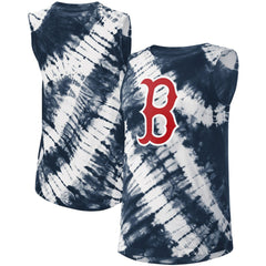 Navy Boston Red Sox Touch Women's Money Ball Tie-Dye Tank Top
