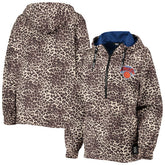 New York Knicks DKNY Sport Women's Gabriella Windbreaker Half-Zip Hoodie