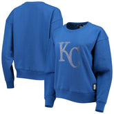 Royal Kansas City Royals DKNY Sport Women's Carrie Pullover Sweatshirt