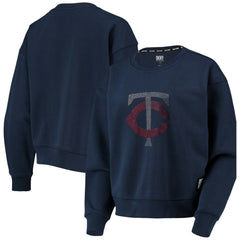 Navy Minnesota Twins DKNY Sport Women's Carrie Pullover Sweatshirt