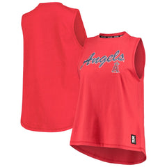 Red Los Angeles Angels DKNY Sport Women's Marcie Tank Top