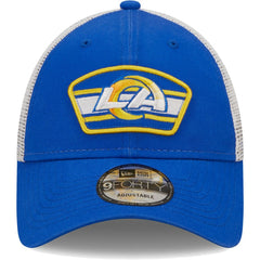Logo Patch Trucker 9FORTY Snapback Hat - Los Angeles Rams Hats