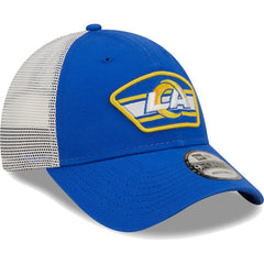 Logo Patch Trucker 9FORTY Snapback Hat - Los Angeles Rams Hats