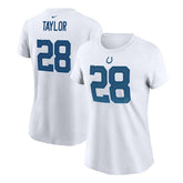 Jonathan Taylor Women's Name & Number T-Shirt - Indianapolis Colts T-shirts