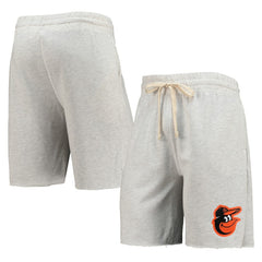 Oatmeal Baltimore Orioles Concepts Sport Mainstream Terry Tri-Blend Shorts
