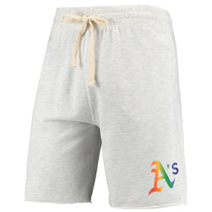 Oatmeal Athletics Concepts Sport Mainstream Logo Terry Tri-Blend Shorts