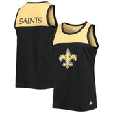 Starter Team Touchdown Fashion Tank Top - New Orleans Saints Tops