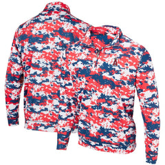 Red Los Angeles Angels Digital Camo Performance Quarter-Zip Pullover Jacket