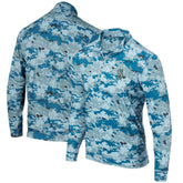 Blue Seattle Mariners Digital Camo Performance Quarter-Zip Pullover Jacket