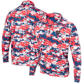 Red Washington Nationals Digital Camo Performance Quarter-Zip Pullover Jacket