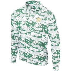 Green Athletics Digital Camo Performance Quarter-Zip Pullover Jacket