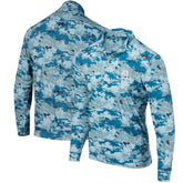 Blue Detroit Tigers Digital Camo Performance Quarter-Zip Pullover Jacket