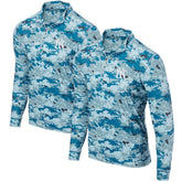 Blue New York Yankees Digital Camo Performance Quarter-Zip Pullover Jacket