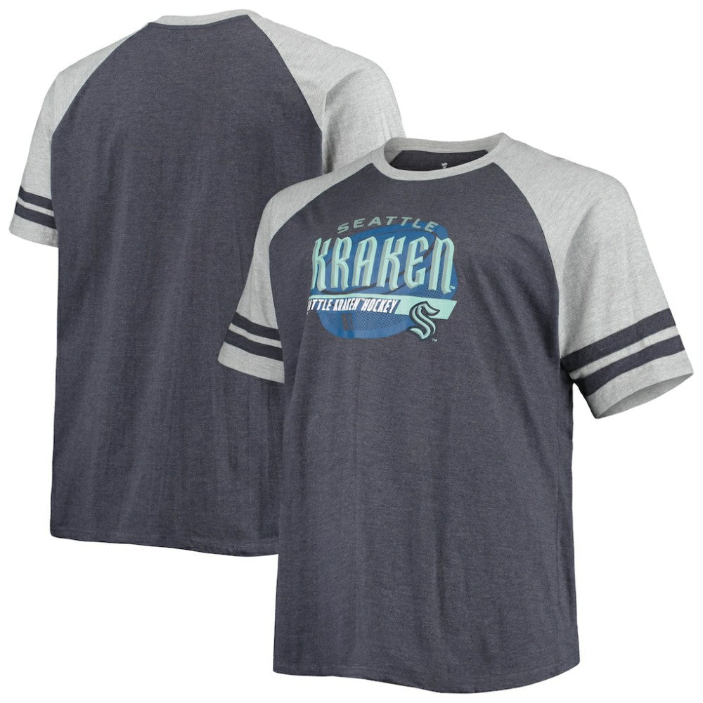 NHL Seattle Kraken Big & Tall Raglan T-Shirt
