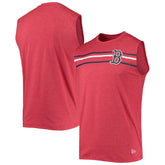 Heathered Red Boston Red Sox New Era Muscle Tank Top