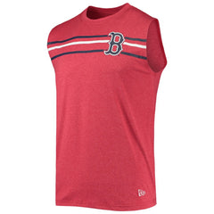 Heathered Red Boston Red Sox New Era Muscle Tank Top