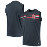 Heathered Navy St. Louis Cardinals New Era Muscle Tank Top