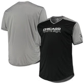 Black/Gray Chicago White Sox Solid V-Neck T-Shirt