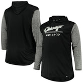 Black/Heathered Gray Chicago White Sox Big & Tall Wordmark Club Pullover Hoodie