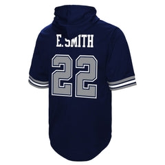 Emmitt Smith Retired Player Mesh Name & Number Hoodie T-Shirt - Dallas Cowboys Hoodies