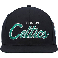 Mitchell & Ness Boston Celtics Hardwood Classics Script 2.0 Snapback Hat