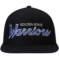 Mitchell & Ness Golden State Warriors Hardwood Classics Script 2.0 Snapback Hat sale