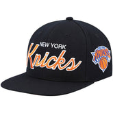 Mitchell & Ness New York Knicks Hardwood Classics Script 2.0 Snapback Hat