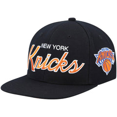 Mitchell & Ness New York Knicks Hardwood Classics Script 2.0 Snapback Hat