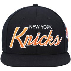 Mitchell & Ness New York Knicks Hardwood Classics Script 2.0 Snapback Hat