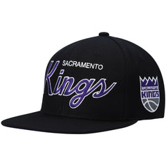 Mitchell & Ness Sacramento Kings Hardwood Classics Script 2.0 Snapback Hat