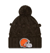 Women's Toasty Cuffed Knit Hat with Pom - Cleveland Browns Hats