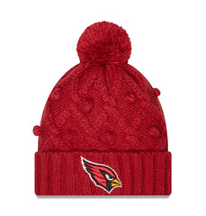 Women's Toasty Cuffed Knit Hat with Pom - Arizona Cardinals Hats