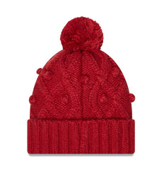 Women's Toasty Cuffed Knit Hat with Pom - Arizona Cardinals Hats
