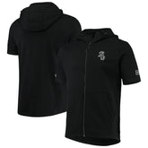 Black Chicago White Sox Levelwear Recruit Short Sleeve Full-Zip Hoodie Jacket