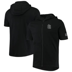 Black St. Louis Cardinals Levelwear Recruit Short Sleeve Full-Zip Hoodie Jacket