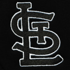 Black St. Louis Cardinals Levelwear Recruit Short Sleeve Full-Zip Hoodie Jacket