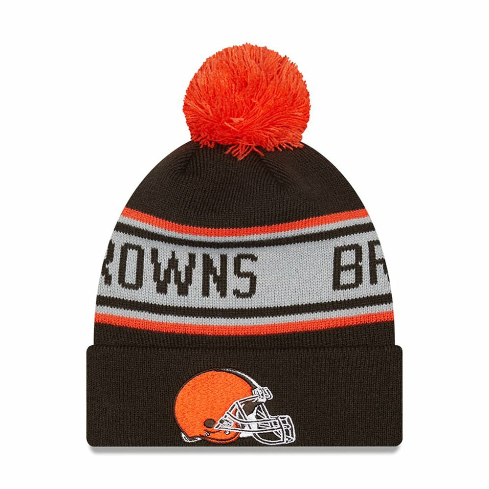 Preschool Repeat Cuffed Knit Hat with Pom - Cleveland Browns Hats
