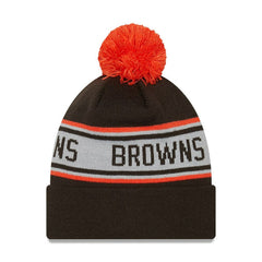 Preschool Repeat Cuffed Knit Hat with Pom - Cleveland Browns Hats