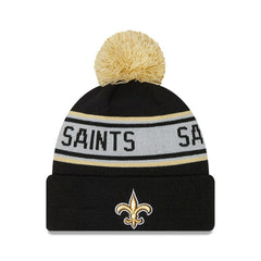 Preschool Repeat Cuffed Knit Hat with Pom - New Orleans Saints Hats