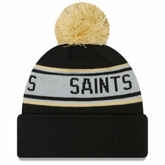 Youth Repeat Cuffed Knit Hat with Pom - New Orleans Saints Hats