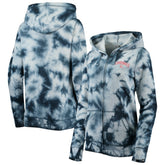 Navy St. Louis Cardinals New Era Women's Tie-Dye Full-Zip Hoodie