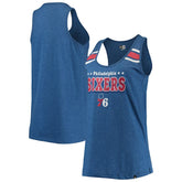 New Era Philadelphia 76ers Women's Scoop-Neck Racerback Tank Top