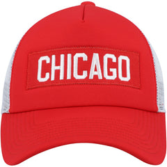 NHL Chicago Blackhawks adidas Team Plate Trucker Snapback Hat