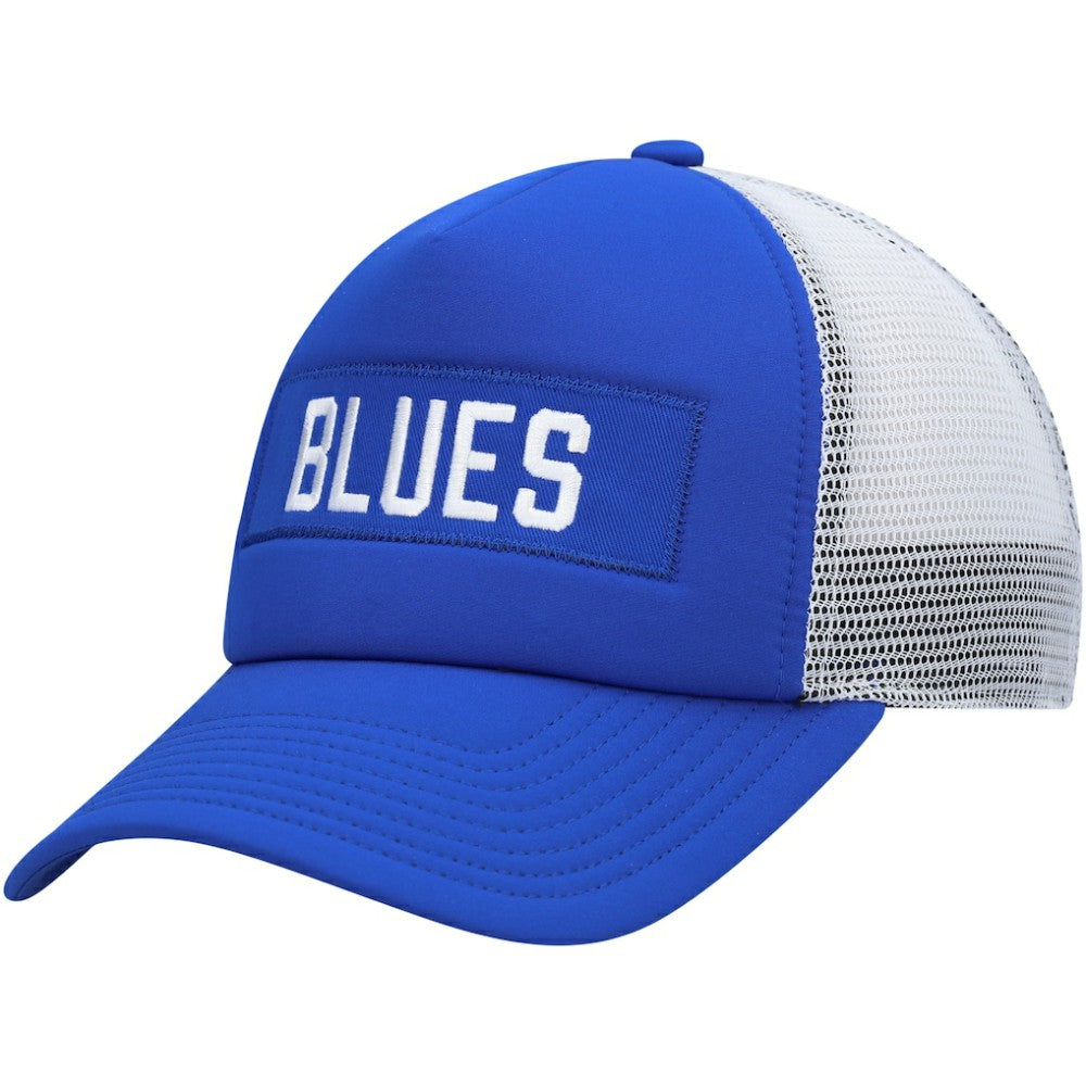 NHL St. Louis Blues adidas Team Plate Trucker Snapback Hat