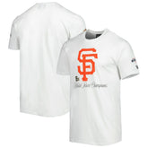 White San Francisco Giants New Era Historical Championship T-Shirt