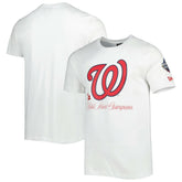White Washington Nationals New Era Historical Championship T-Shirt