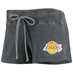 Los Angeles Lakers Concepts Sport Women's Resurgence Slub Burnout Raglan Top & Shorts Sleep Set