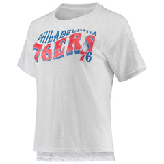 Philadelphia 76ers Concepts Sport Women's Resurgence Slub Burnout Raglan Top & Shorts Sleep Set